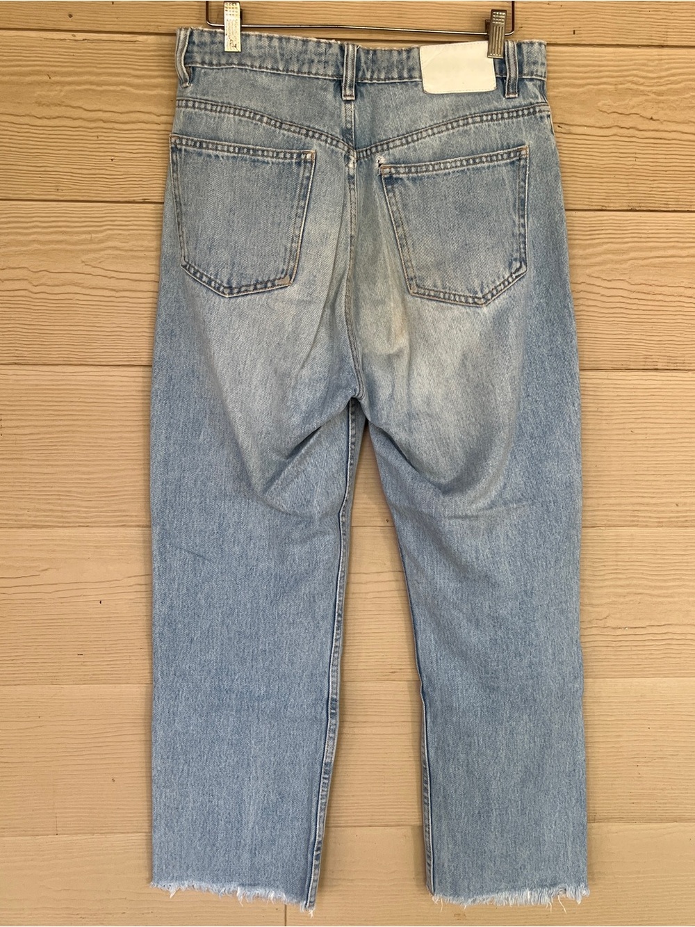 Light Wash Jeans - Blue Denim USA 4 Medium Distressed